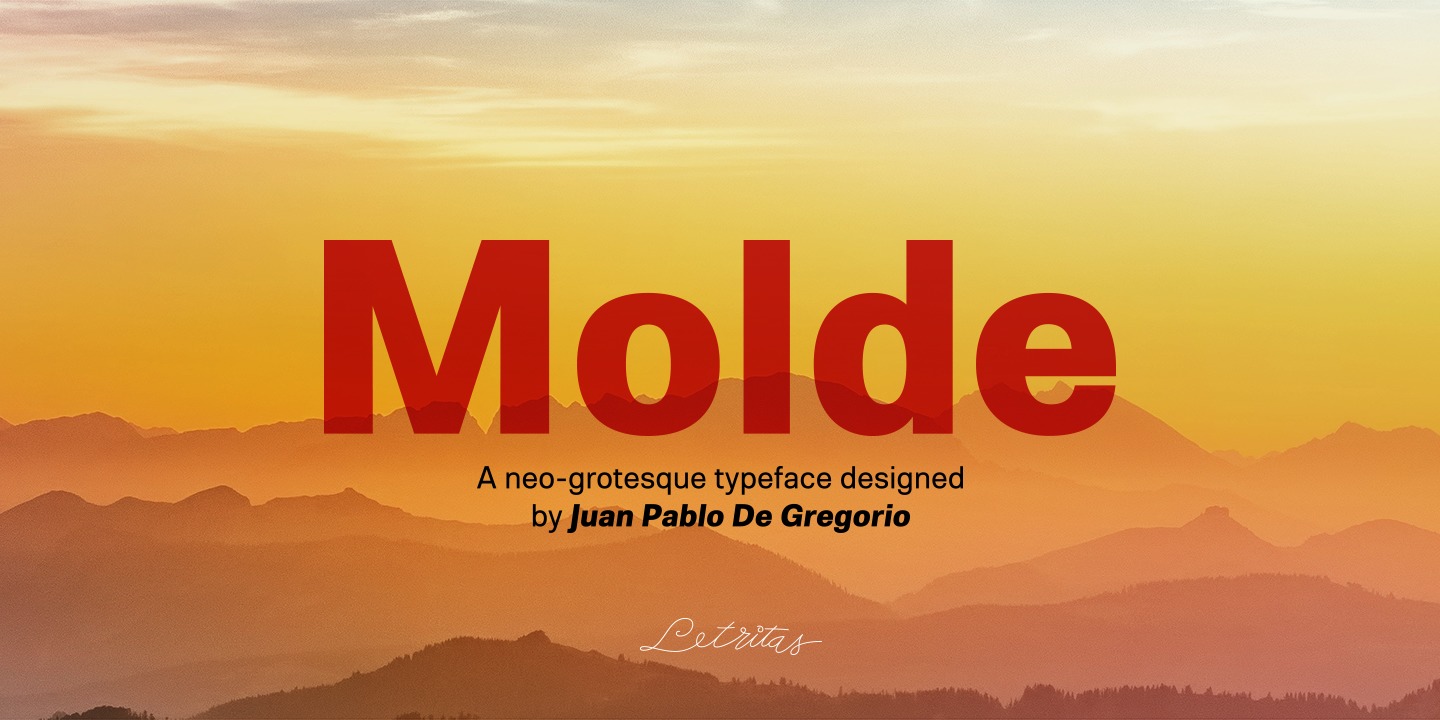 Пример шрифта Molde #1